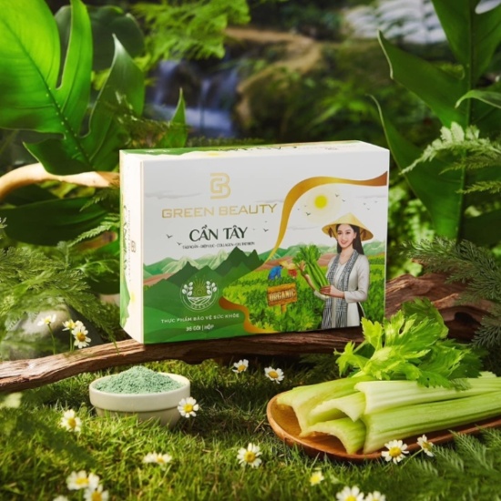 Cần Tây Green Beauty Mẫu Mới – Hộp 36 Gói – Giữ Dáng, Đẹp Da