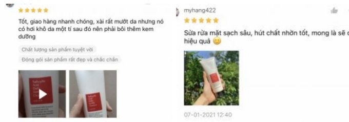 đánh giá Sữa Rửa Mặt Cosrx