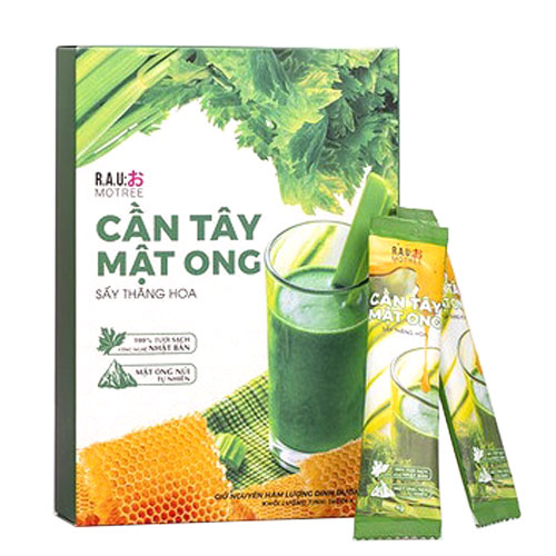 Cần Tây Mật Ong Motree – Hộp 14 Gói – Giảm Cân, Thanh Lọc Cơ Thể