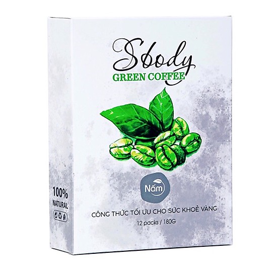 Cà Phê Giảm Cân Sbody Green Coffee – Hộp 12 Gói – Hàng Chuẩn Chính Hãng