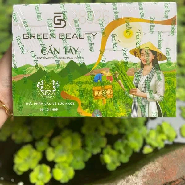 Cần Tây Green Beauty Mẫu Mới – Hộp 36 Gói – Giữ Dáng, Đẹp Da