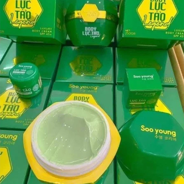 Kem Body Lục Tảo Mẫu Mới – Hộp 250g – Tặng Kèm Kích Trắng