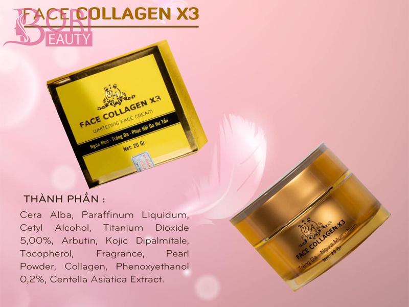 công dụng của Kem Face Collagen X3