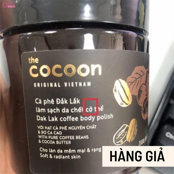 Tẩy tế bào chết Cocoon hàng giả