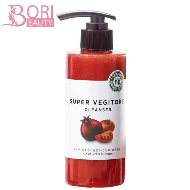 Sữa Rửa Mặt Rau Củ Super Vegitoks Cleanser màu đỏ