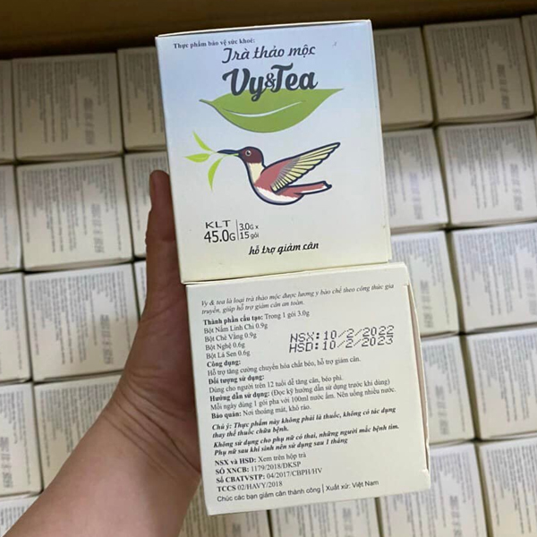 Trà Giảm Cân Vy Tea Hộp 15 Gói – Giảm Cân Nhanh, An Toàn Hiệu Quả – Hàng Chính Hãng