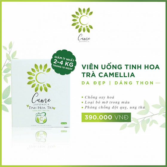 Giảm Cân Came Japonica Camellia 20 Viên – Giảm Cân Đẹp Da, Hàng Chuẩn Chính Hãng