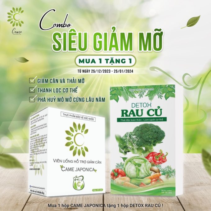 Giảm Cân Came Japonica Camellia 20 Viên – Giảm Cân Đẹp Da, Hàng Chuẩn Chính Hãng