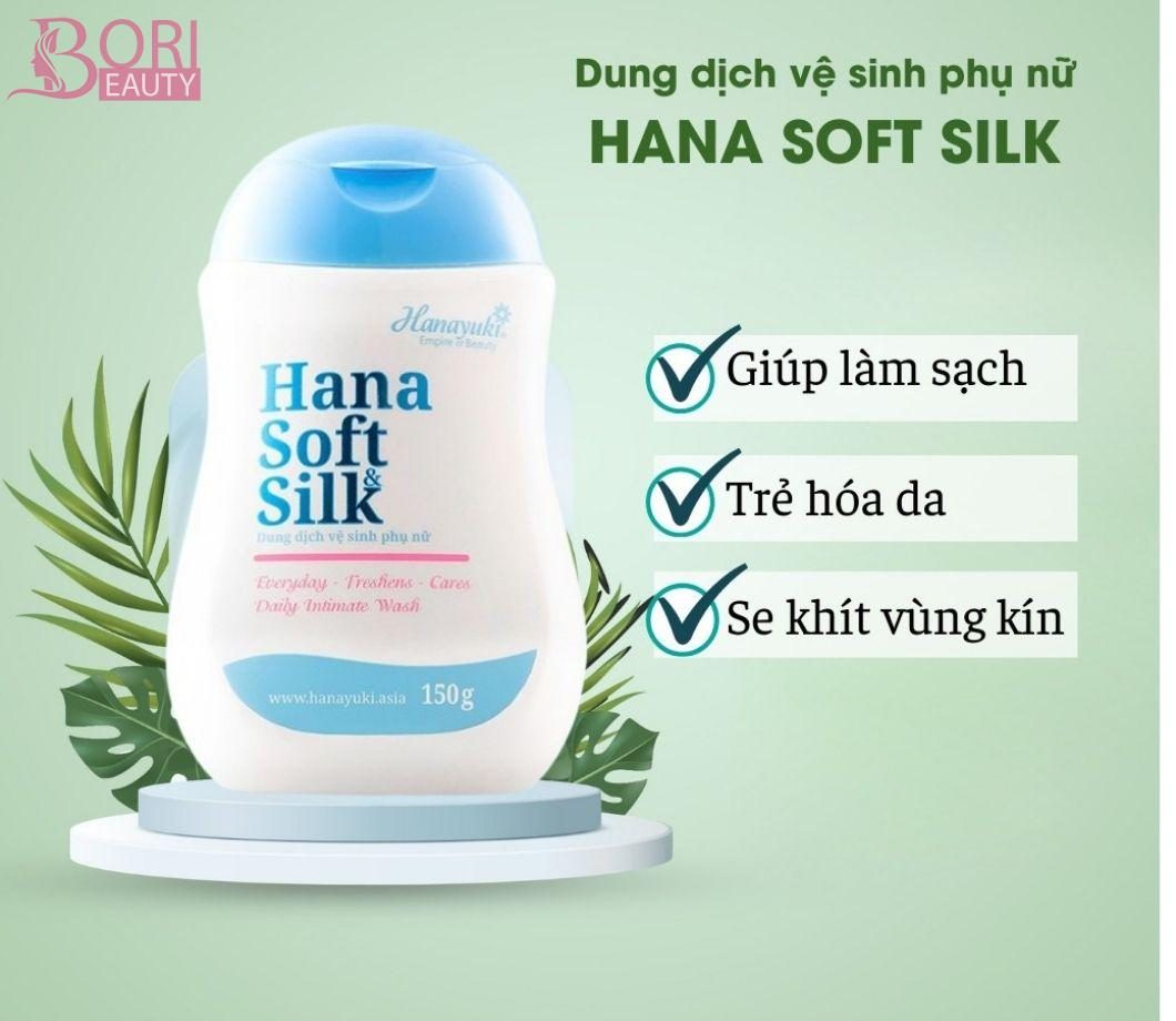 Công dụng Dung Dịch Vệ Sinh Hana Soft & Silk
