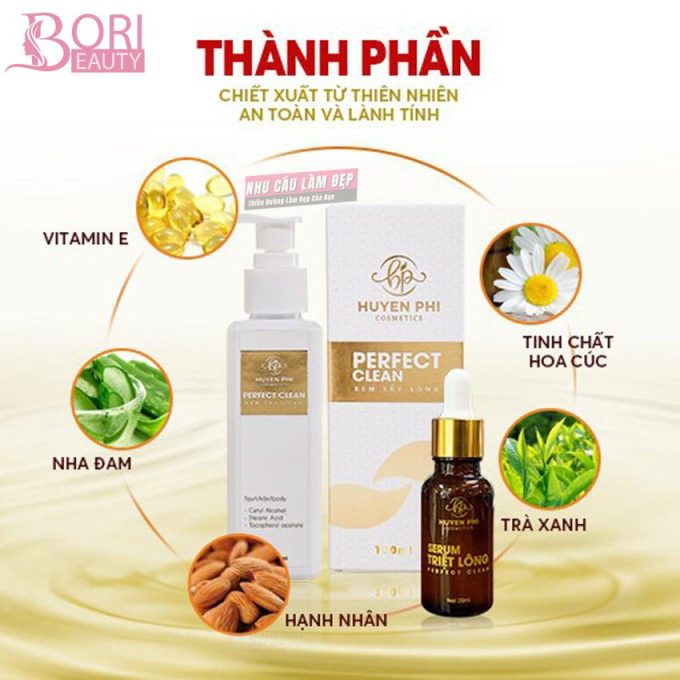 Thành phần của Bộ Kem Tẩy Lông Huyền Phi