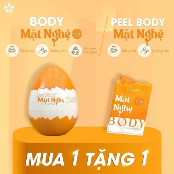 Kem Body Trứng Vàng Mật Nghệ Mẫu Mới – Tặng Kèm Peel Body – Hàng Chuẩn Chính Hãng