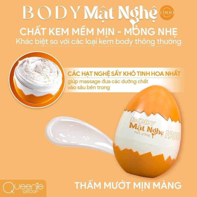 Kem Body Trứng Vàng Mật Nghệ Mẫu Mới – Tặng Kèm Peel Body – Hàng Chuẩn Chính Hãng