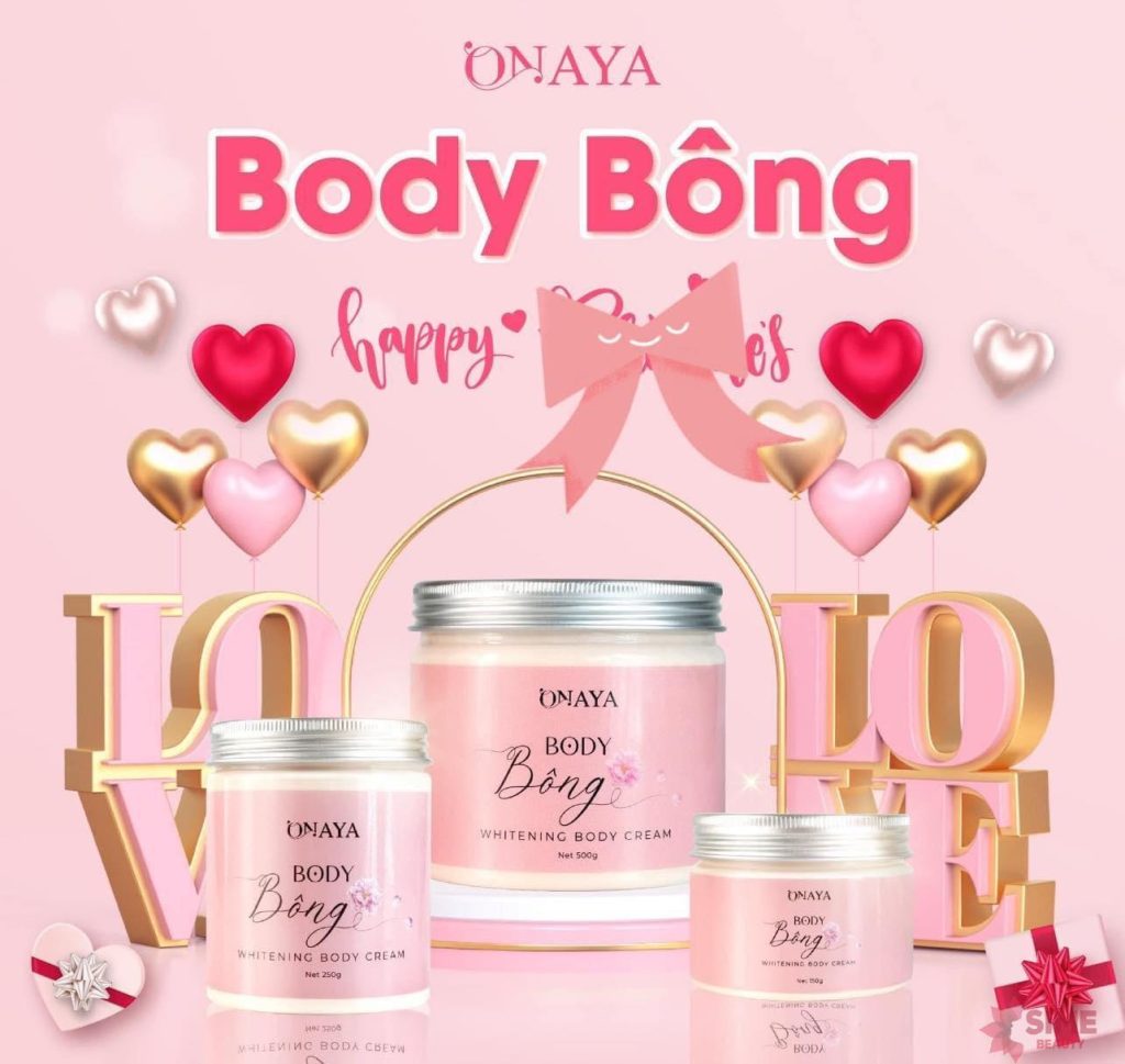 3 hộp kem body bông onaya