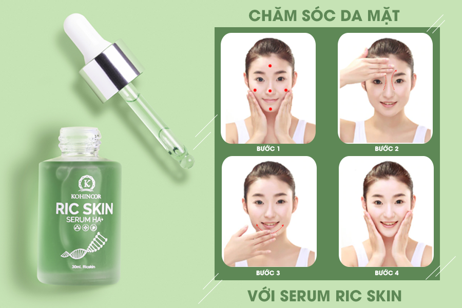 Cách sử dụng Serum Ric Skin