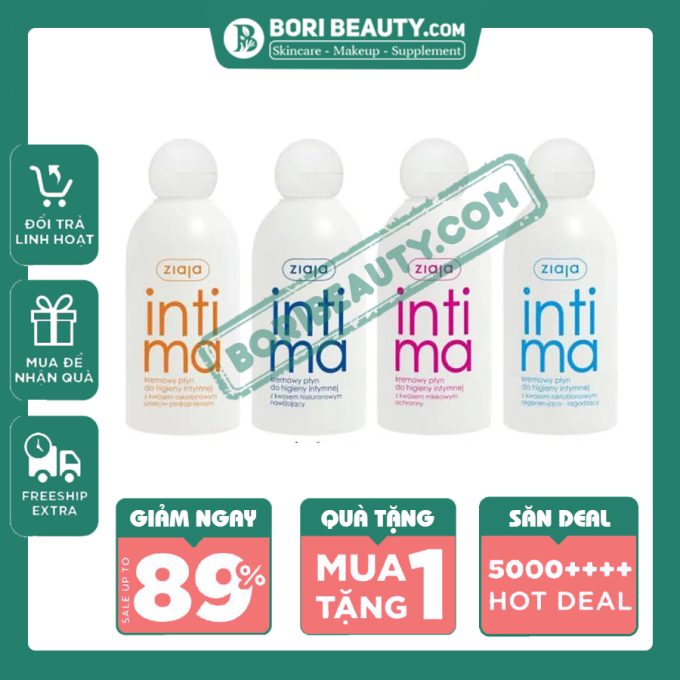 Dung Dịch Vệ Sinh Intima Ziaja – Chai 200 ml – Hàng Chính Hãng