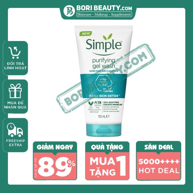 Sữa Rửa Mặt Simple Purifying Gel Wash