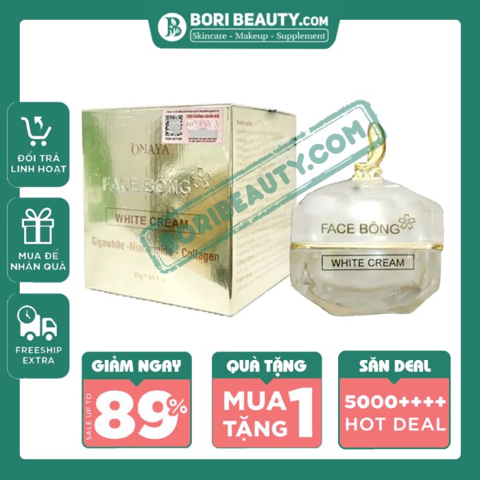 Kem Face Bông ONAYA Chính Hãng – Mua 1 Tặng 2 (Nước Tẩy Trang & Gel Tẩy Tế Bào Chết)