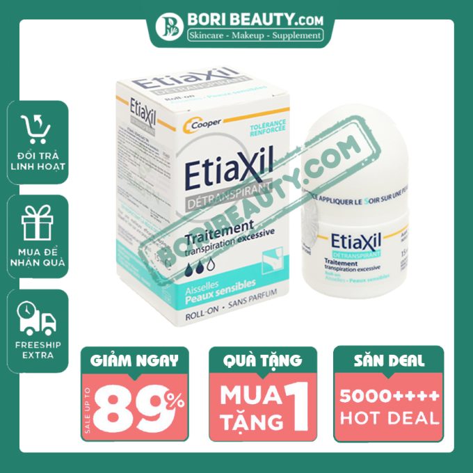 Lăn Khử Mùi Etiaxil 15ml – Ngăn Tiết Mồ Hôi, Khử Mùi Hiệu Quả