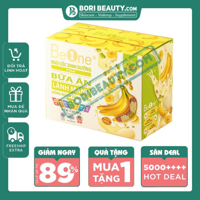 Ngũ Cốc Beone Vị Chuối 600g – Bữa Ăn Lành Mạnh Bổ Sung Dinh Dưỡng Giúp Tăng Cân, Lợi Sữa