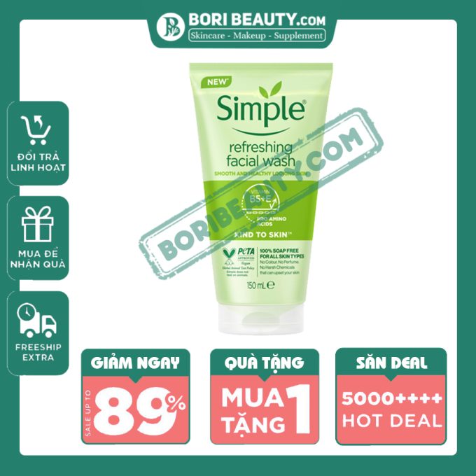 Sữa Rửa Mặt Simple 150ml