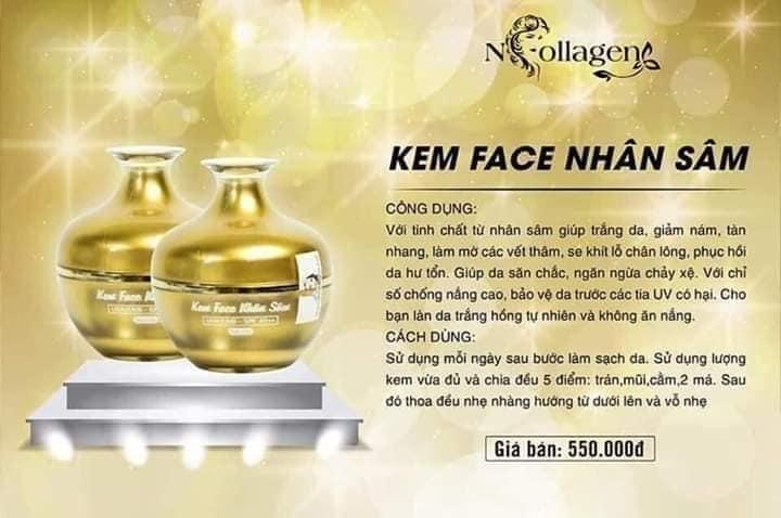 Công dụng Kem Face N Collagen