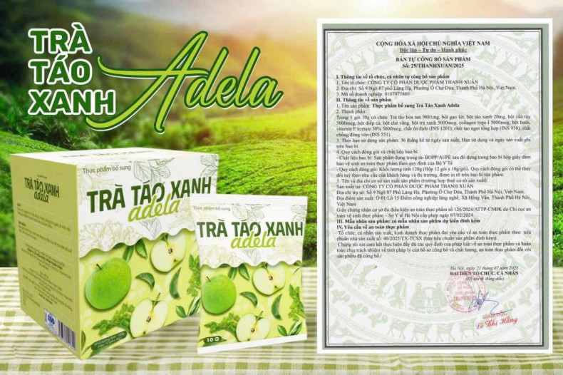 Trà Táo Xanh Thảo Mộc Giảm Cân Kelly – Tặng Kèm Đường Vitamin Ăn Kiêng – Hộp 12 Gói