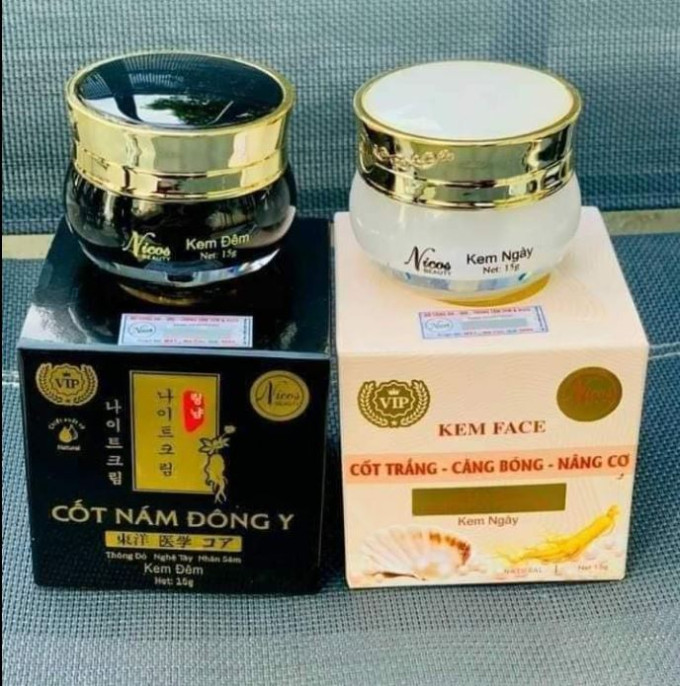 Combo Kem Cốt Nám Đông Y và Cốt Trắng Đông Y – Hộp Lớn 15g – Hàng Chính Hãng