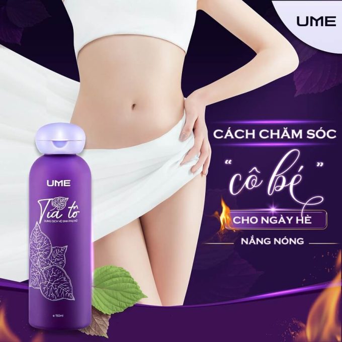 Dung Dịch Vệ Sinh Tía Tô UME Ngọc Trinh – Chai 150ml – Hàng Chính Hãng