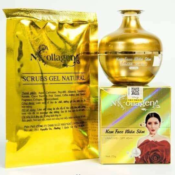 Kem Face Nhân Sâm N Collagen Hộp 25g – Mỹ Phẩm Bích Ngân N Collagen – Hàng Chuẩn Chính Hãng