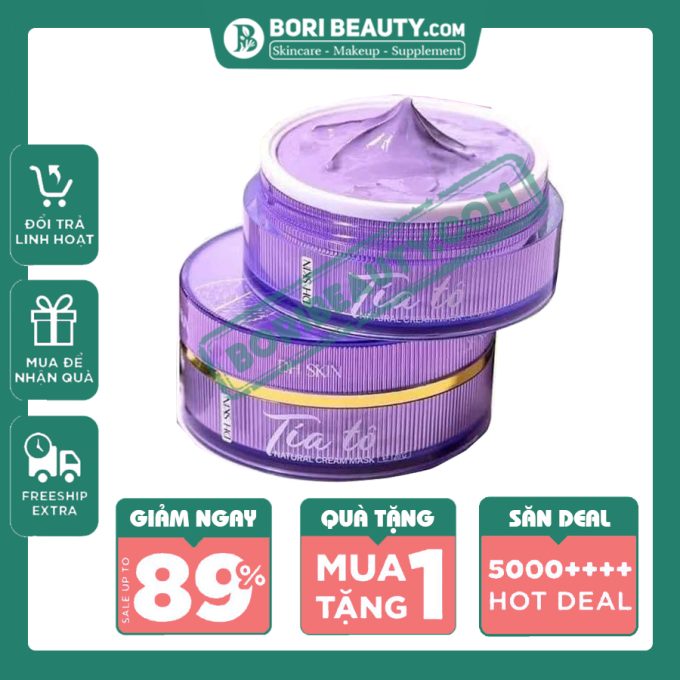 Mặt Nạ Tía Tô DH SKIN 120g – Dưỡng Trắng, Mờ Thâm Nám, Chống Lão Hóa