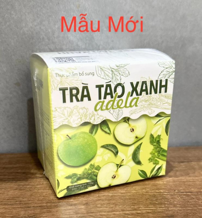 Trà Táo Xanh Thảo Mộc Giảm Cân Kelly – Tặng Kèm Đường Vitamin Ăn Kiêng – Hộp 12 Gói
