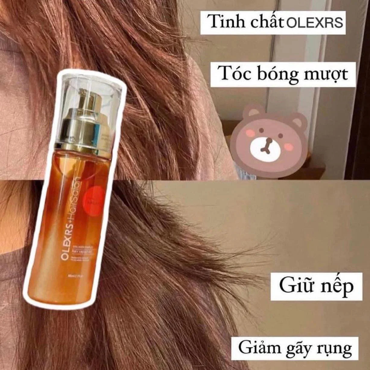 Tinh Dầu Dưỡng Tóc Olexrs Hair Salon Collagen Complex Phục Hồi Hư Tổn 80ml