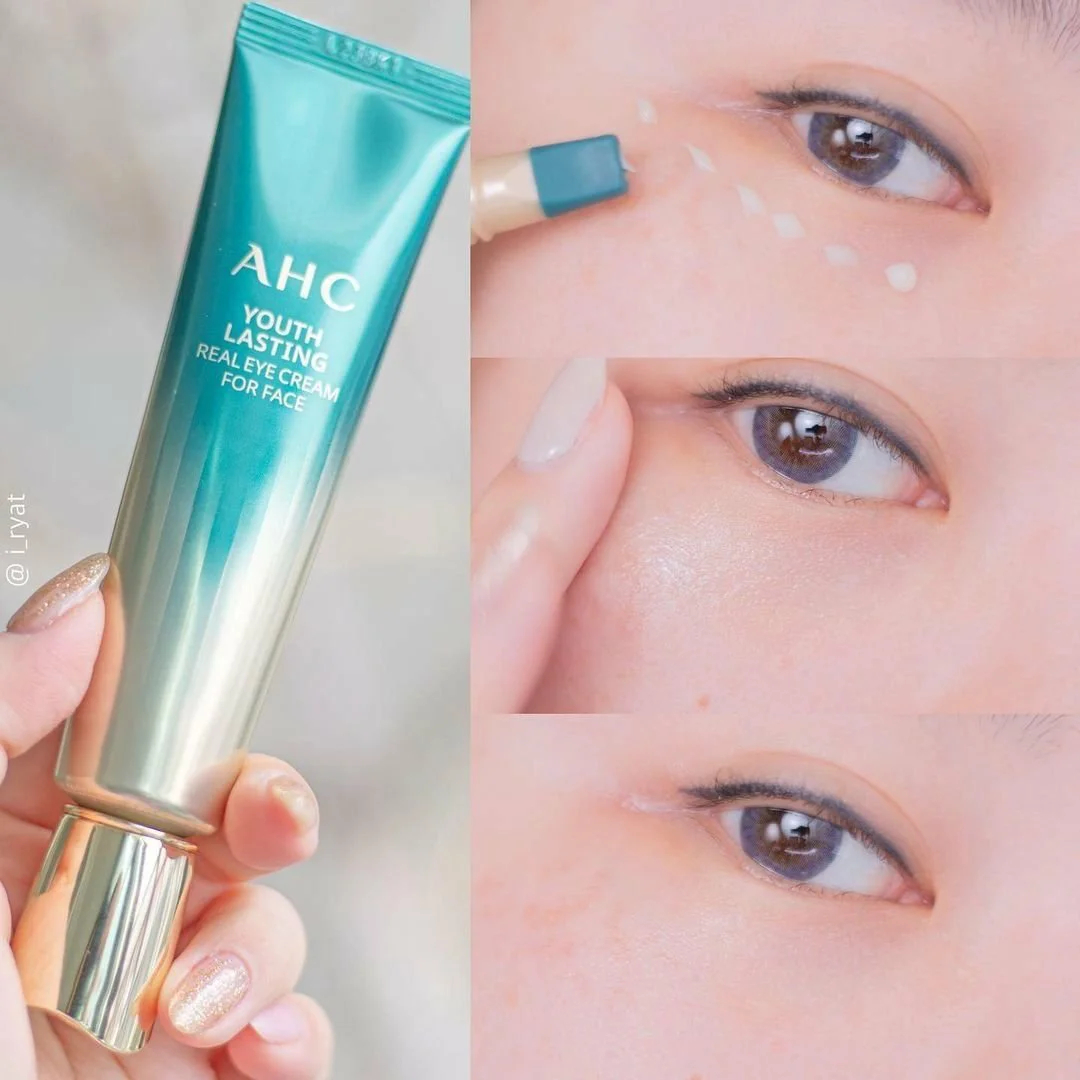 Kem Mắt AHC Xanh Youth Lasting Real Eye Cream For Face – Giảm Quầng Thâm Mắt