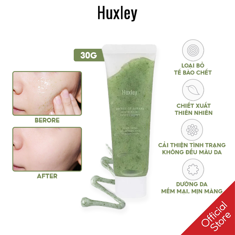 Tẩy Da Chết Huxley Scrub Mask Sweet Therapy 30g & 120g – Hàng Chính Hãng