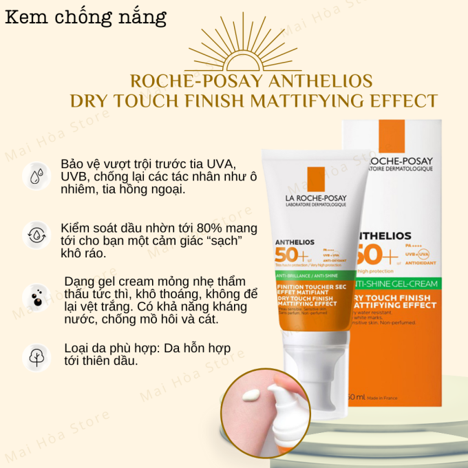 Chỉ số chống nắng cao SPF 50+ PA++++ giúp bảo vệ da tối ưu dưới ánh nắng.