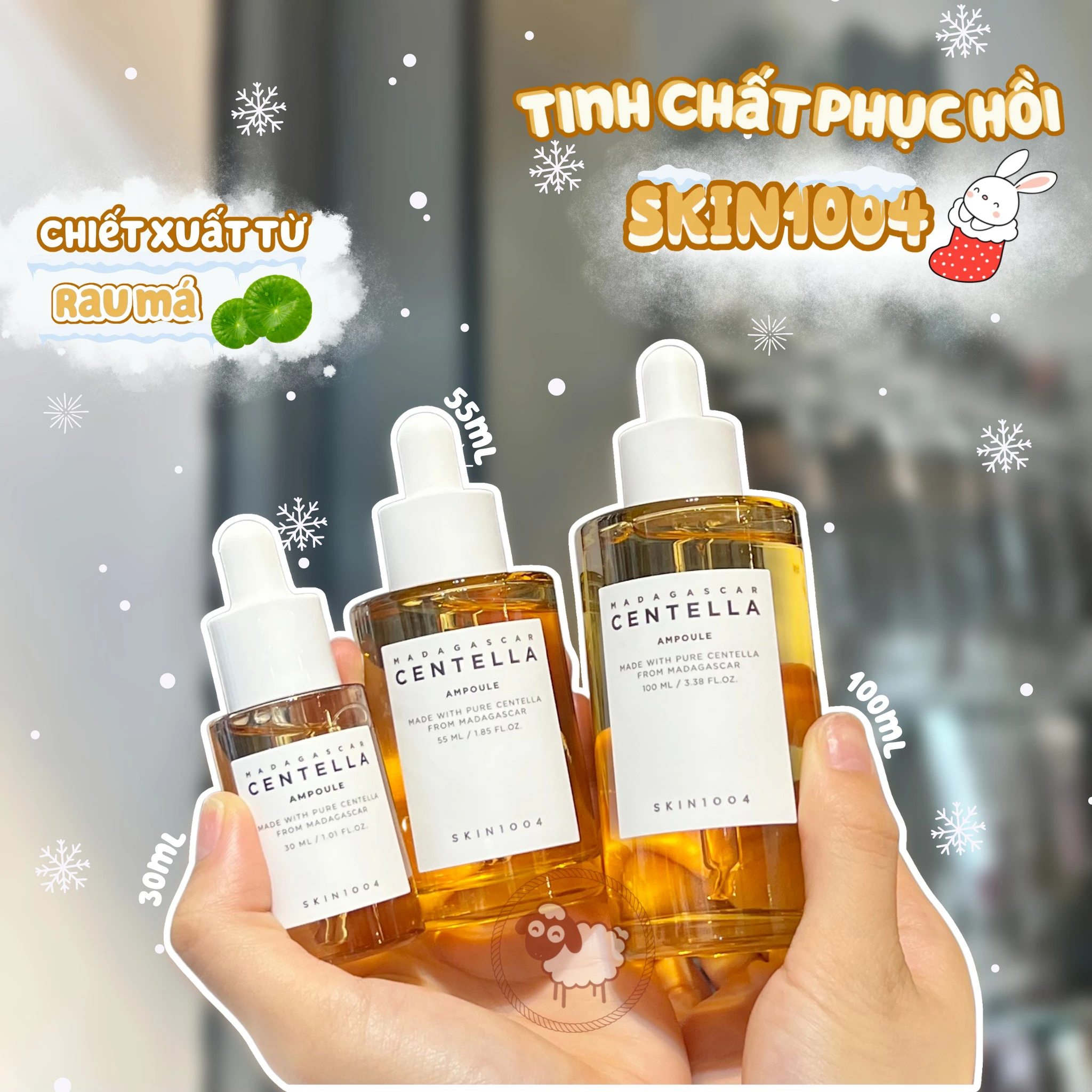 Serum Tinh Chất Rau Má Skin 1004 Madagascar Centella Ampoule 55ml & 100ml