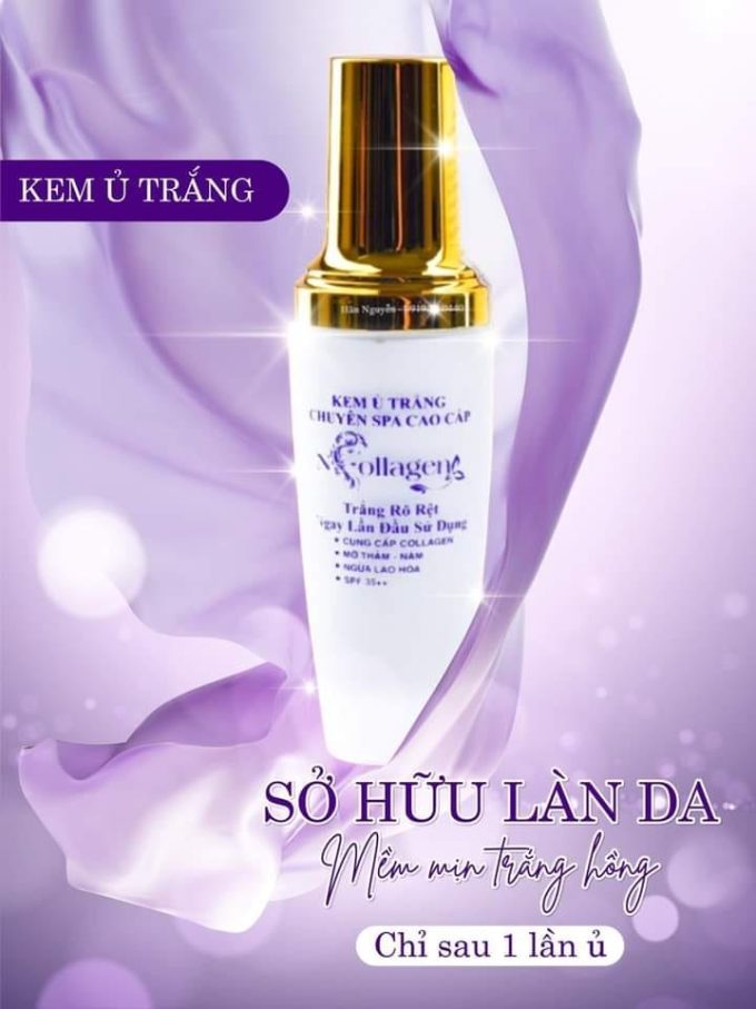 Công dụng Kem ỦTrắng NCollagen