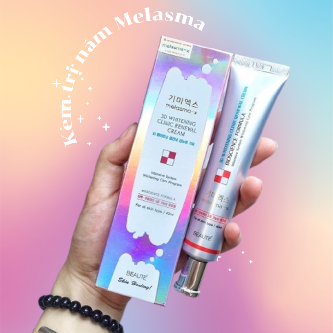 Kem Trị Nám Melasma – X 3D Whitening Clinic Cream 35ml – Hàng Chính Hãng