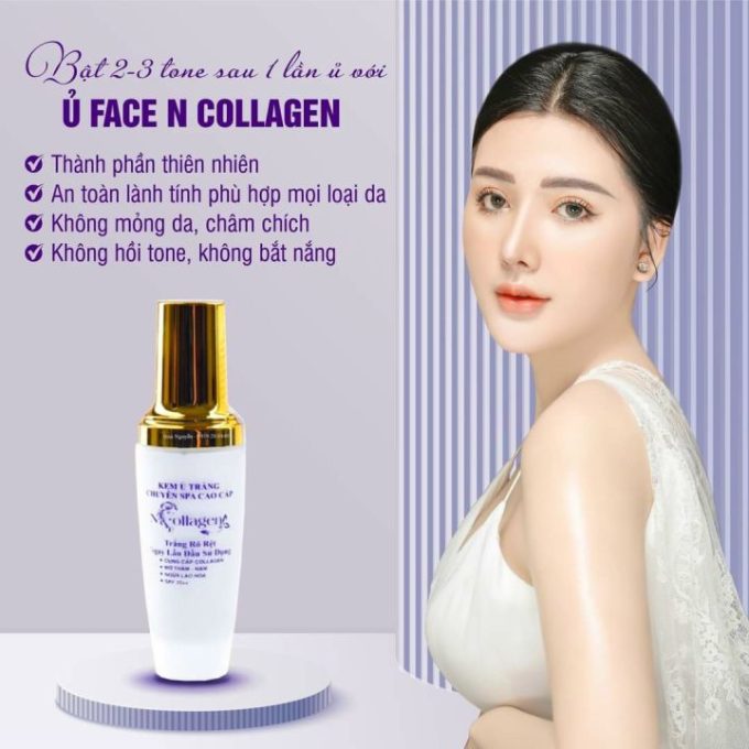 Ủ Trắng Face N Collagen – Ủ Trắng Da Chuyên Spa Cao Cấp – Hàng Chính Hãng