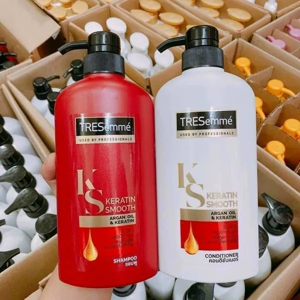 Cặp Gội Xả Tresemme Keratin Smooth