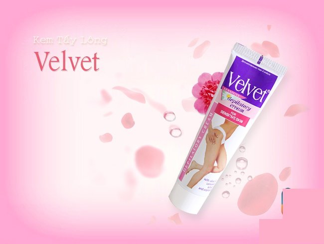 Kem tẩy lông Velvet Depilatory Cream For Sensitive Skin của Nga