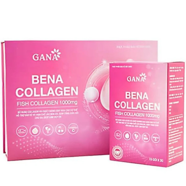 Bena Collagen – Bột Collagen Thủy Phân – Hộp 30 Gói – Trẻ Hóa Làn Da, Chống Lão Hóa