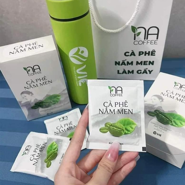 Cà Phê Nấm Men Giảm Cân Làm Gầy V.I.C Na Coffee – Hộp 12 Gói