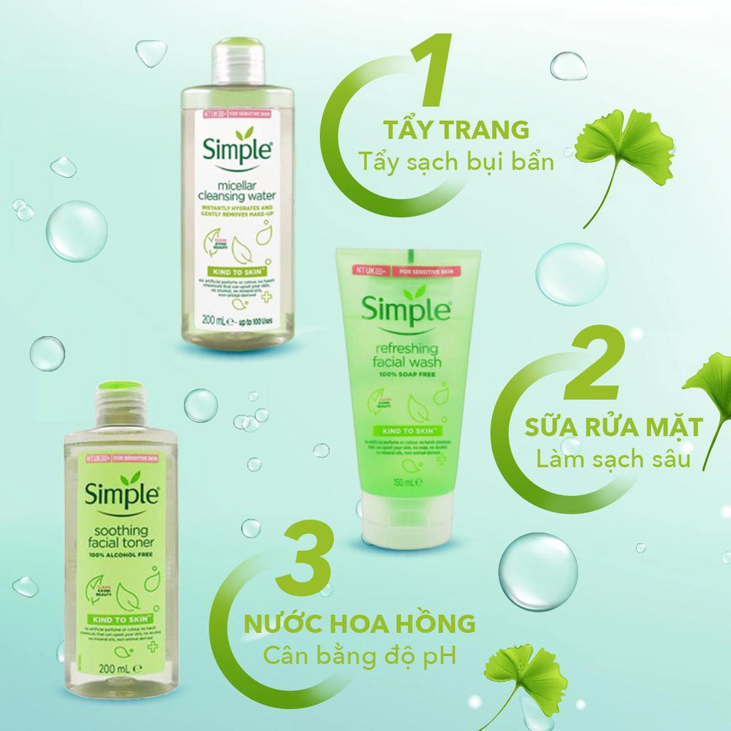 Sữa Rửa Mặt Simple 150ml