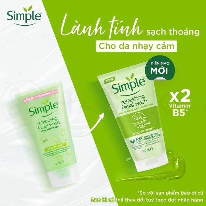 Sữa Rửa Mặt Simple 150ml