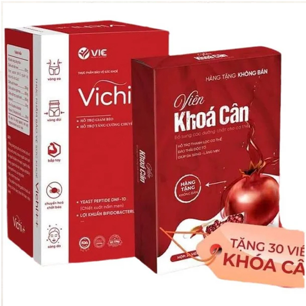 Giảm Cân Vichi++ 30 Viên – Tặng Kèm Hộp Khóa Cân – Giảm Béo An Toàn