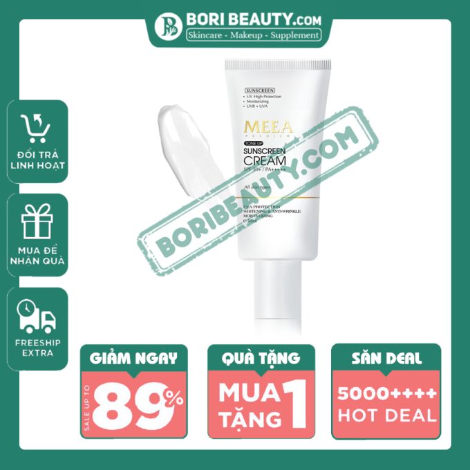 Kem Chống Nắng Meea Organic Full Size 50ML | Kem Chống Nắng Nâng Tone, SPF 50+++