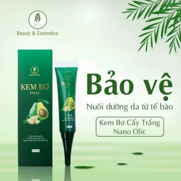 Kem Bơ Cấy Trắng Nano Olic – Kem Truyền Trắng, Dưỡng Da Căng Bóng – Hàng Chính Hãng