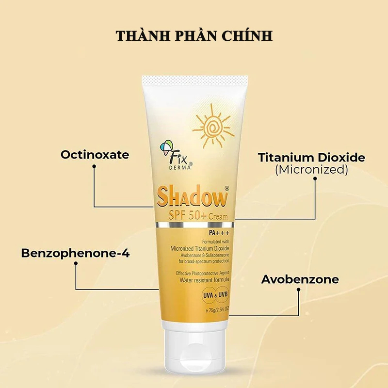 Kem Chống Nắng Fixderma Shadow SPF 30+ PA+++ Gel Cho Da Dầu (75g) – Hàng Chính Hãng