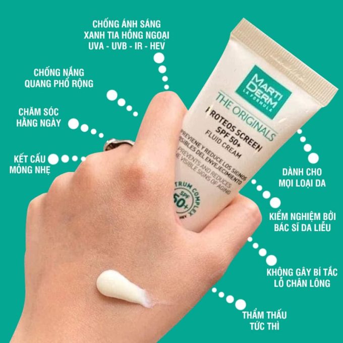 Kem Chống Nắng Martiderm SPF 50++ – Chống Nắng Phổ Rộng Bảo Vệ Da – Hàng Chính Hãng